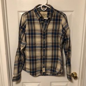 Men’s Abercrombie & Fitch Flannel Shirt - Blue - S